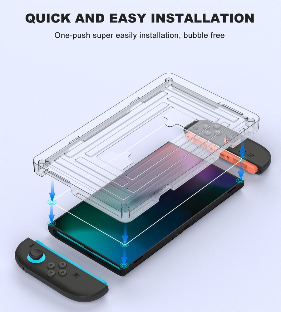 9H Clear Screen Protector Tempered Glass For Nintendo Switch 2 (2025) Console