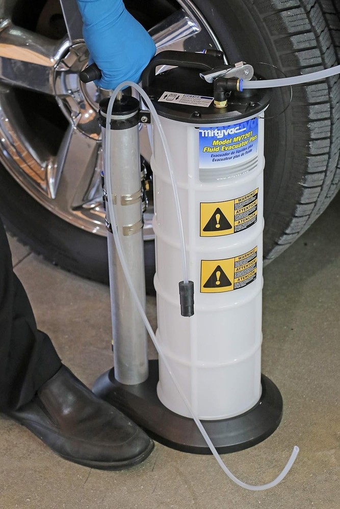 2.3 Gallon Fluid Evacuator & Dispensing Pump, Portable with Push Button Control