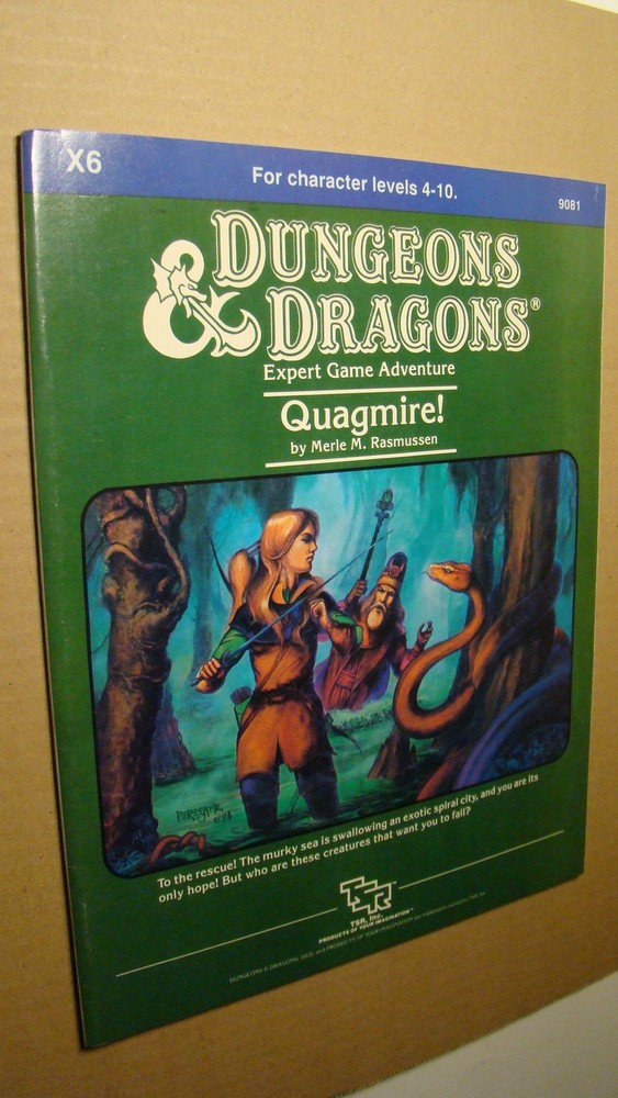MODULE - X6 QUAGMIRE *HIGH GRADE ORIGINAL* DUNGEONS DRAGONS