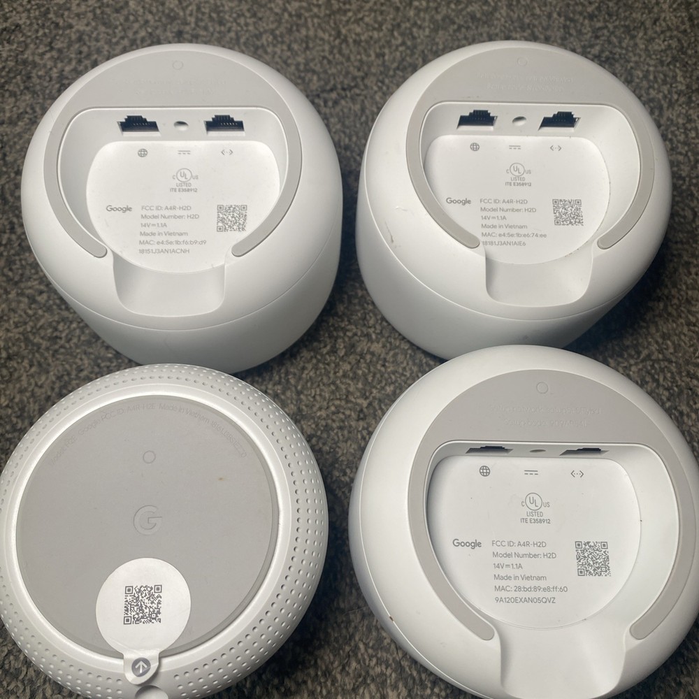 Google Nest Wifi 3 Routers and 1 Point