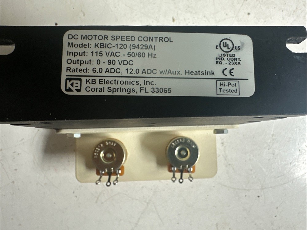 KB Electronics KBIC-120 DC Motor Speed Control Module Tested Ships Free