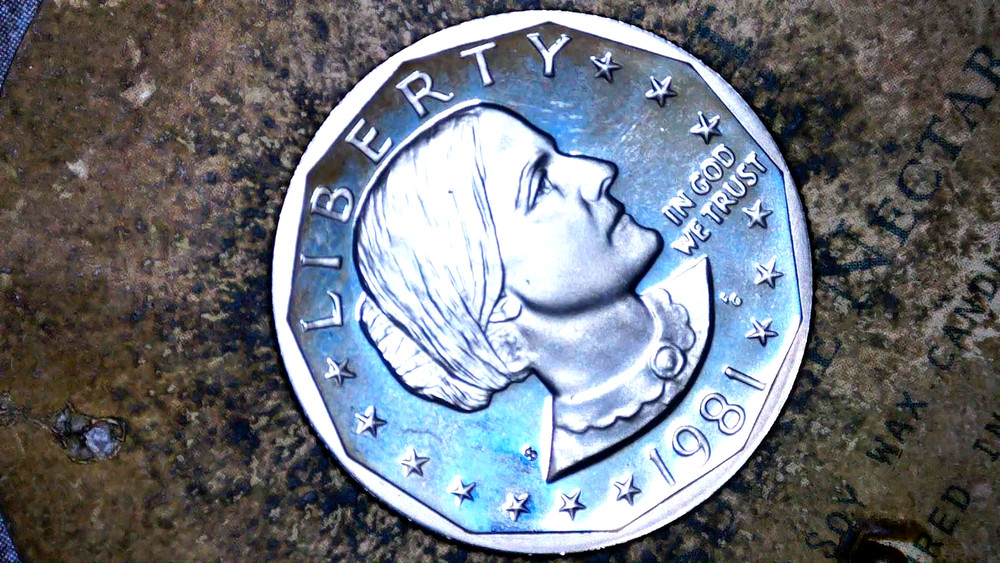 1981 S-PROOF SUSAN B. ANTHNY TYPE2- WIDE RIM=140