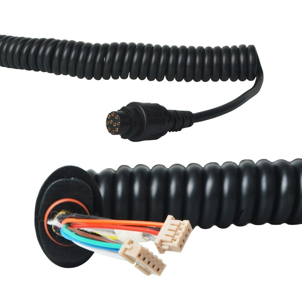 9ft/2.85m Stretchable Speaker Microphone Spring Cable Line for Hytera SM25A1 a