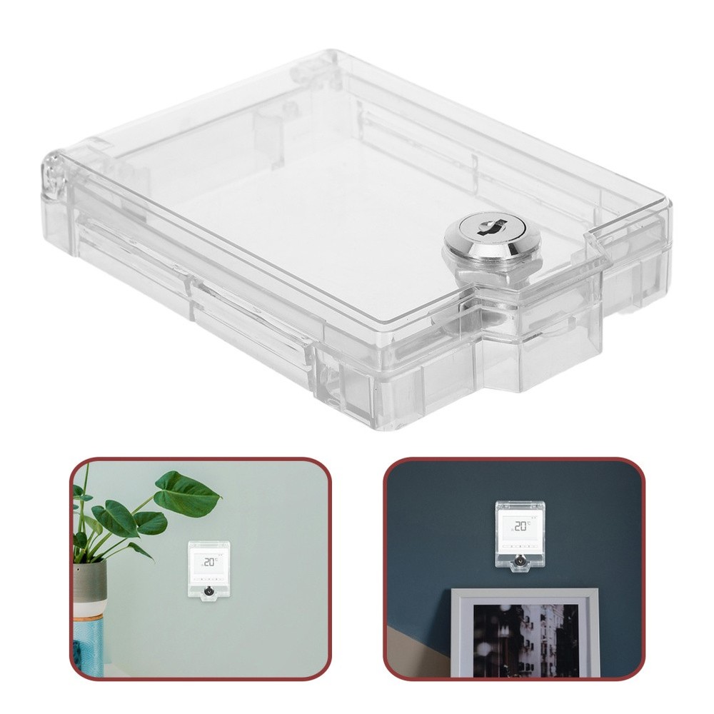 Air Conditioning Panel Cover Ac Switch Lockbox Transparent Kitchen Outlet