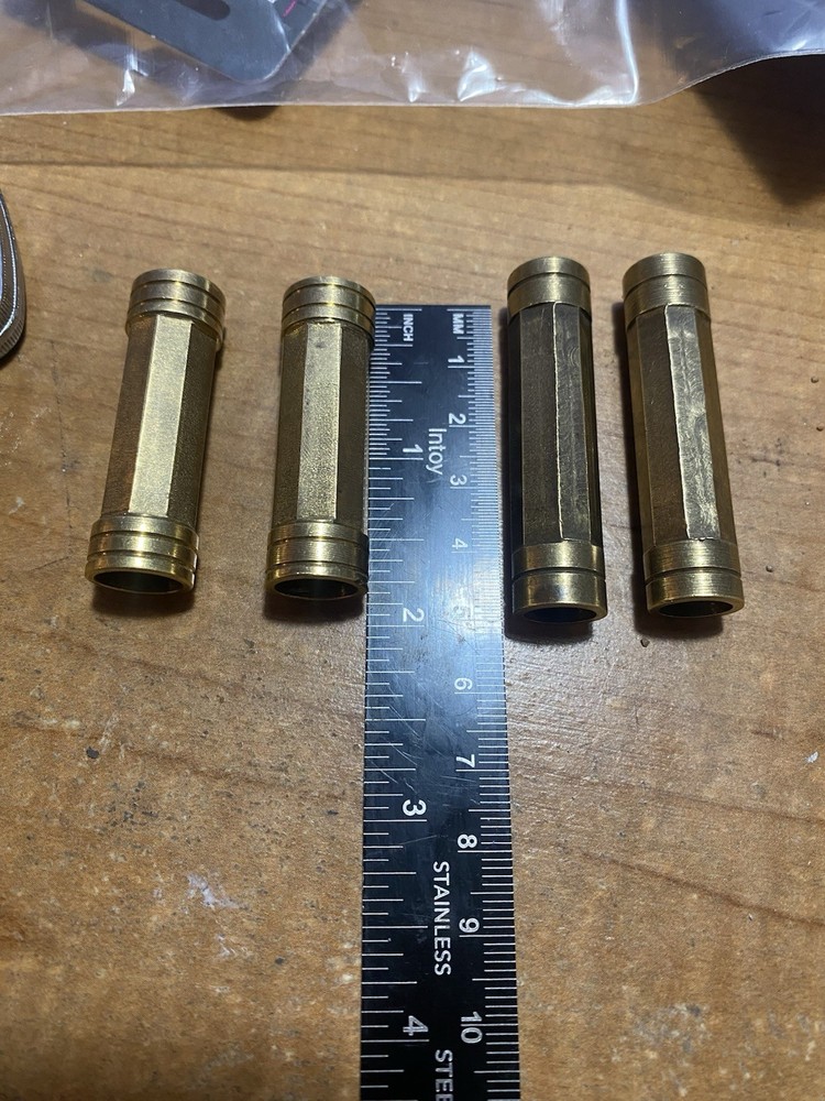 Octagon Brass Thimble Set for Mountain Rifle.