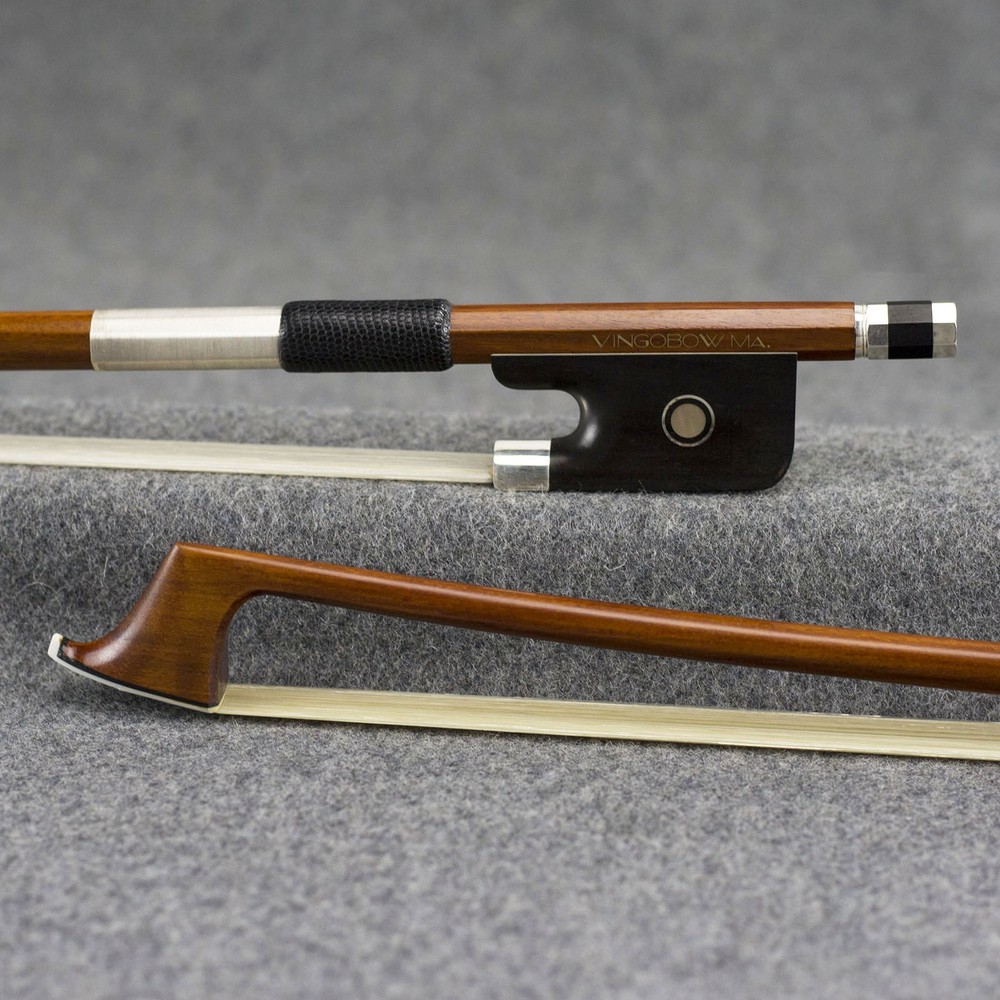 Master Pernambuco Cello Bow Pure Silver Mounted VingoBow OldStore