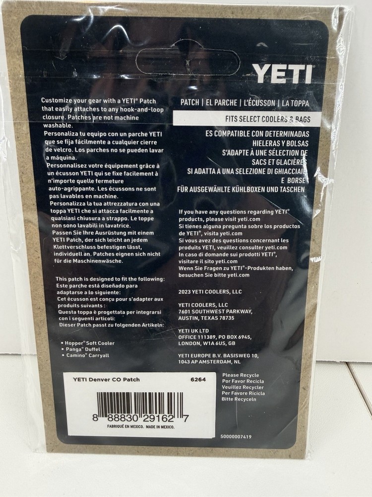 YETI Denver Mountains Store Exclusive Patch set Rare And Collecible