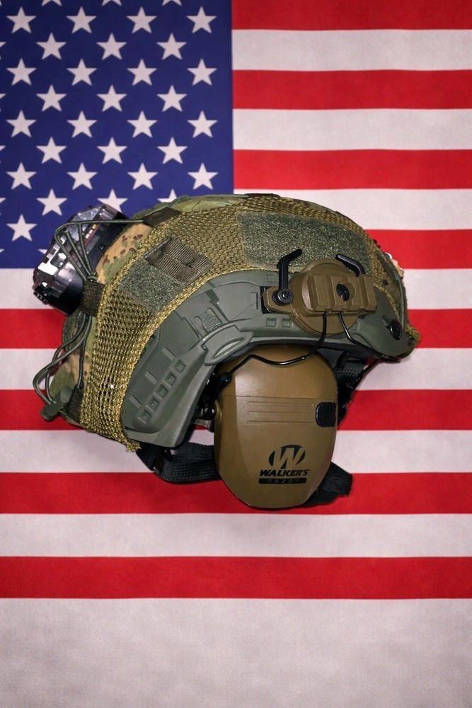 Msa Ach Medium Ballistic Helmet High Cut Conversion With Accessories