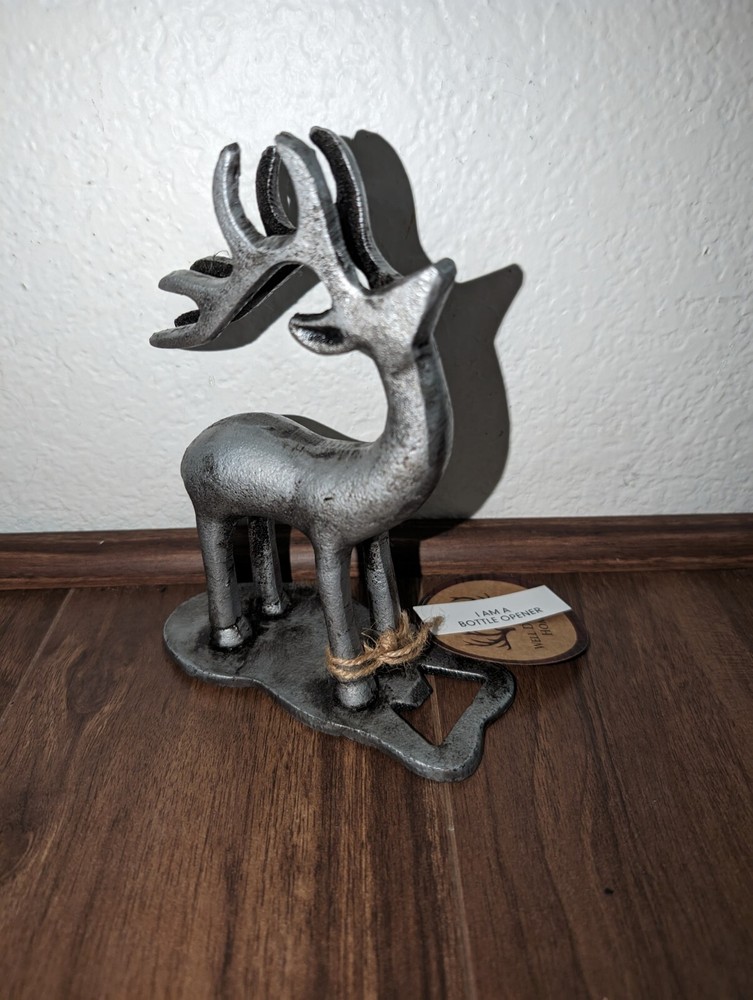 Aspen Rustic Decor Standing Table Top Deer Antler Classic Bottle Opener Figurine