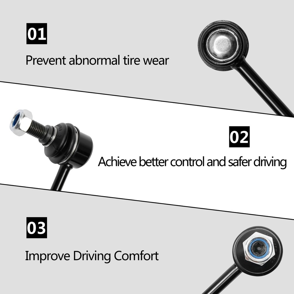 2Pcs Front Stabilizer Sway Bar End Links for 2007-2017 Chevy Equinox GMC Terrain
