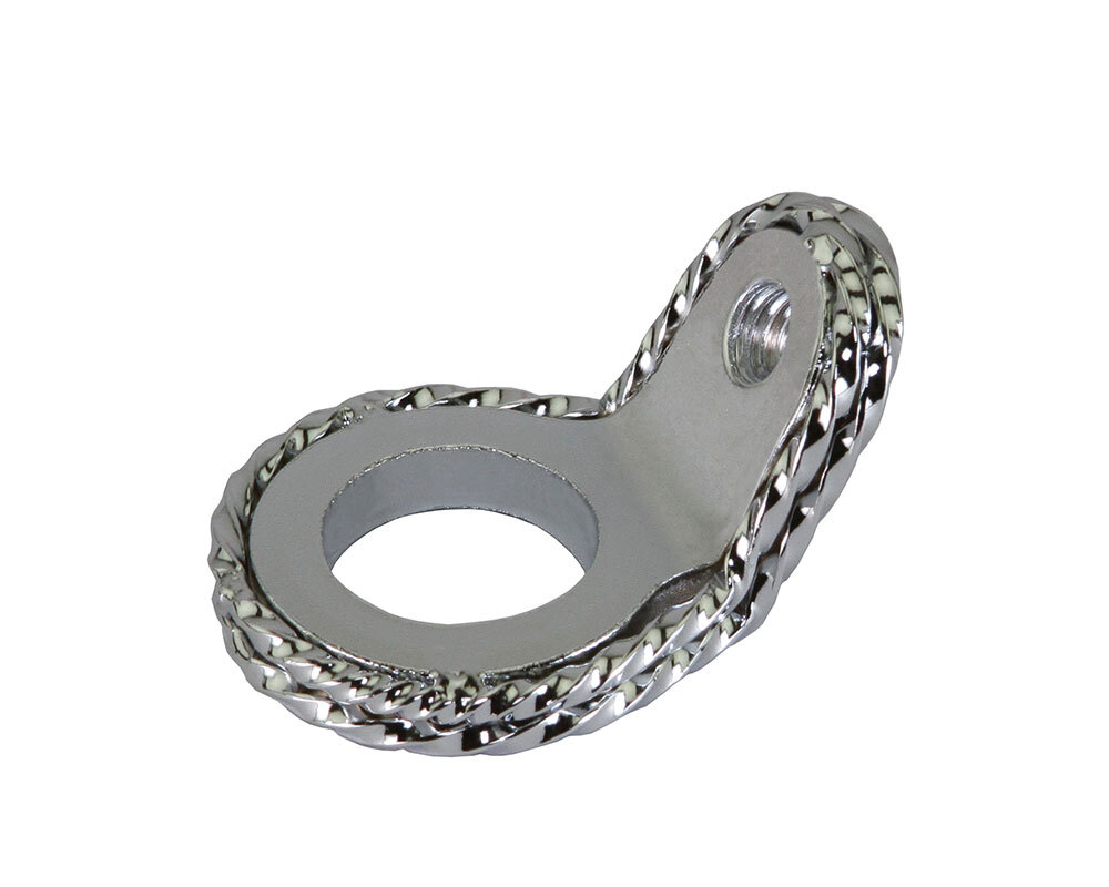 Spring Fork Twisted Ring 1 Inch 45 Degrees Chrome.