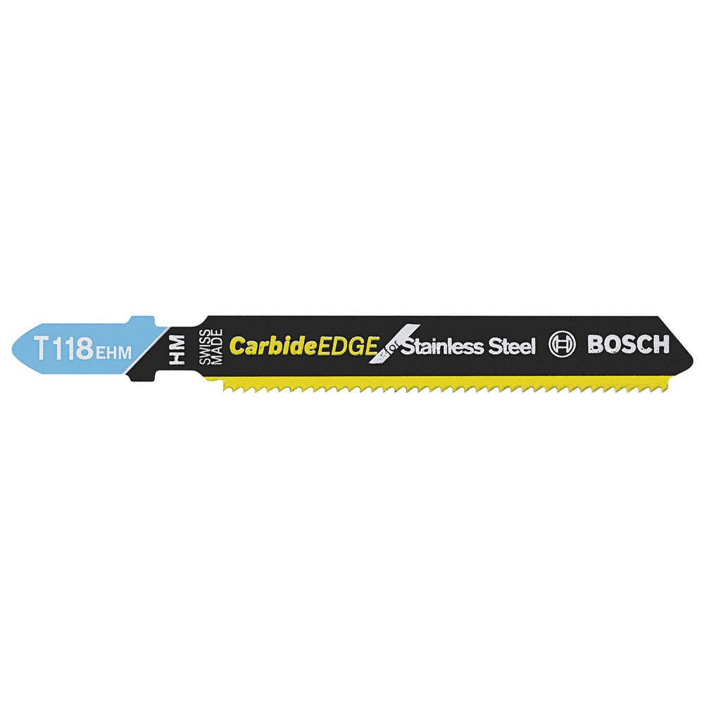 BOSCH T118EHM1 Jig Saw Blade,Carbide Tipped 44J735