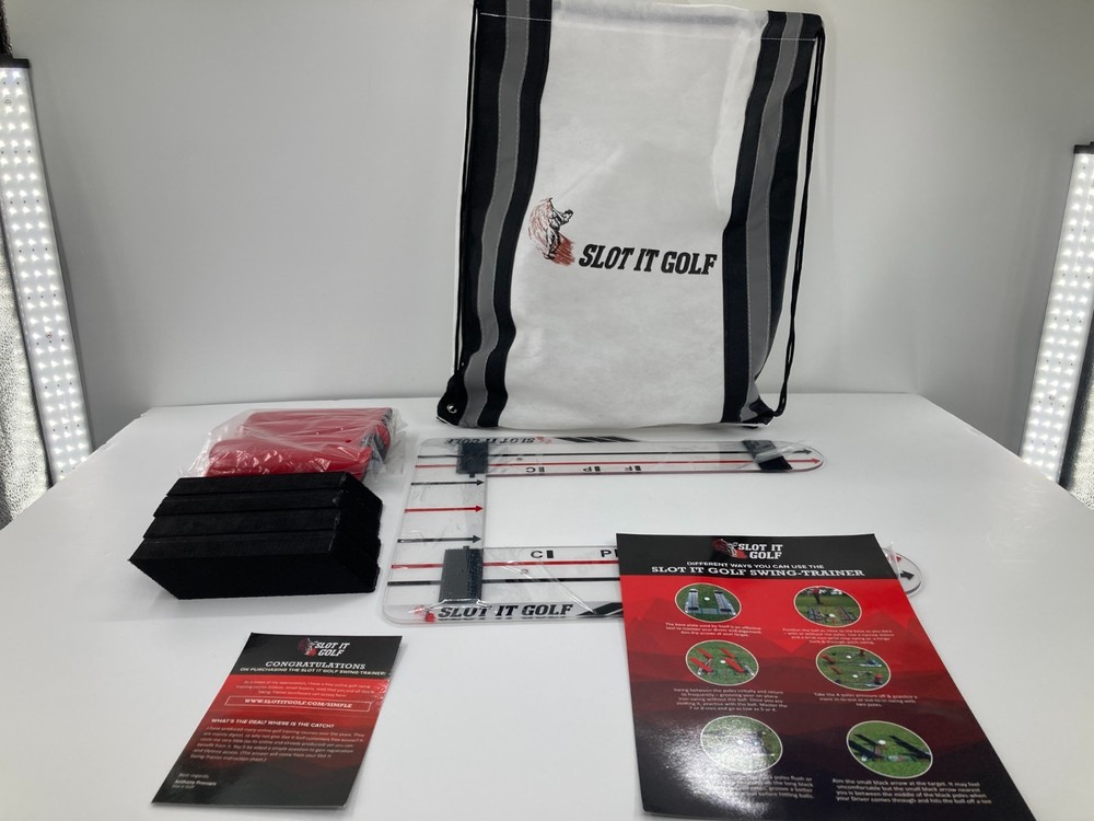 Slot It Golf Swing Trainer Training Adjustment Placement Teaching Aid Complete