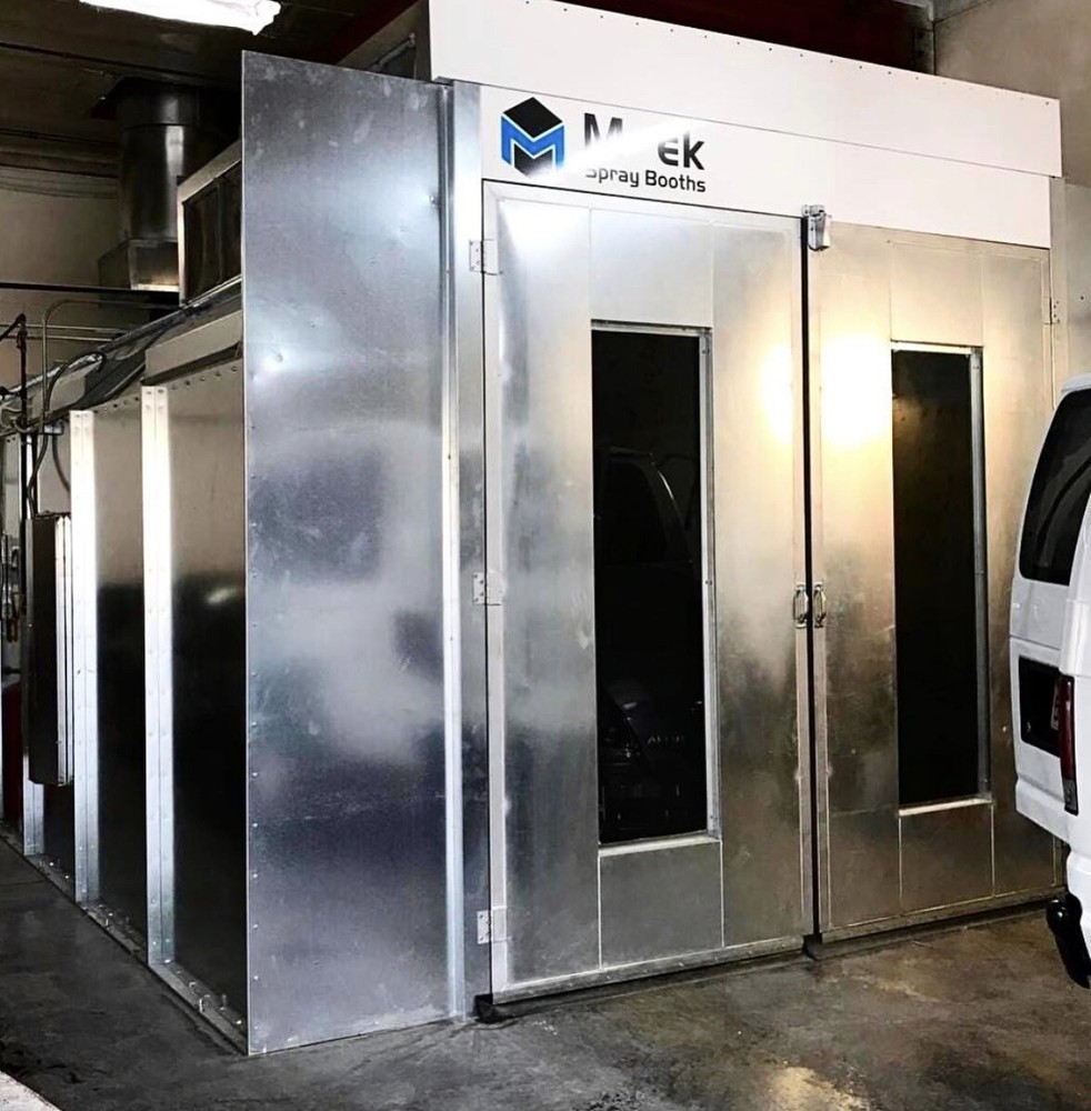 NEW M-TEK SEMI-DOWN DRAFT PAINT SPRAY BOOTH / PAINT BOOTH