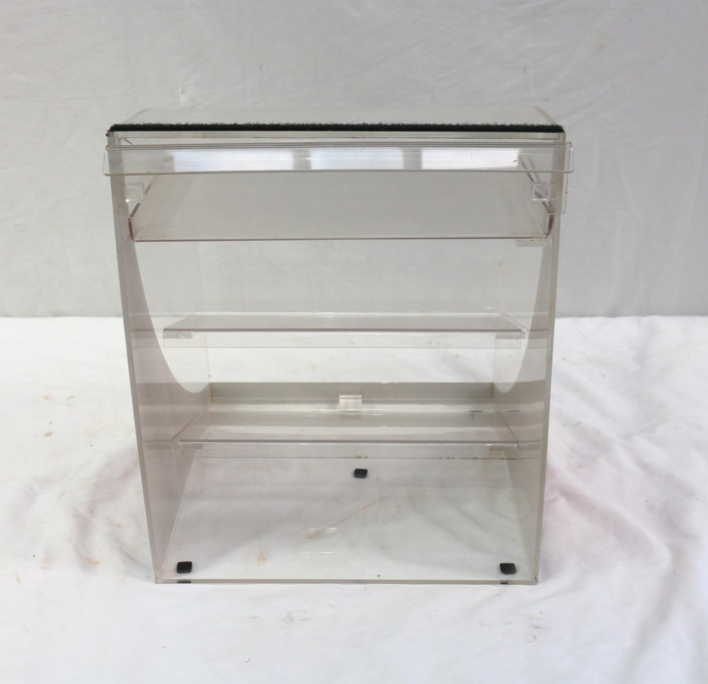 Curved Clear Acrylic Cookie & Pastry Display Case
