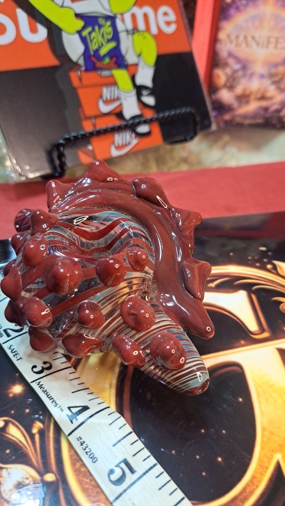 Conch Shell Art Hand Blown Glass Pipe