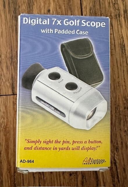 Digital 7x Golf Scope Range Finder with Padded Case