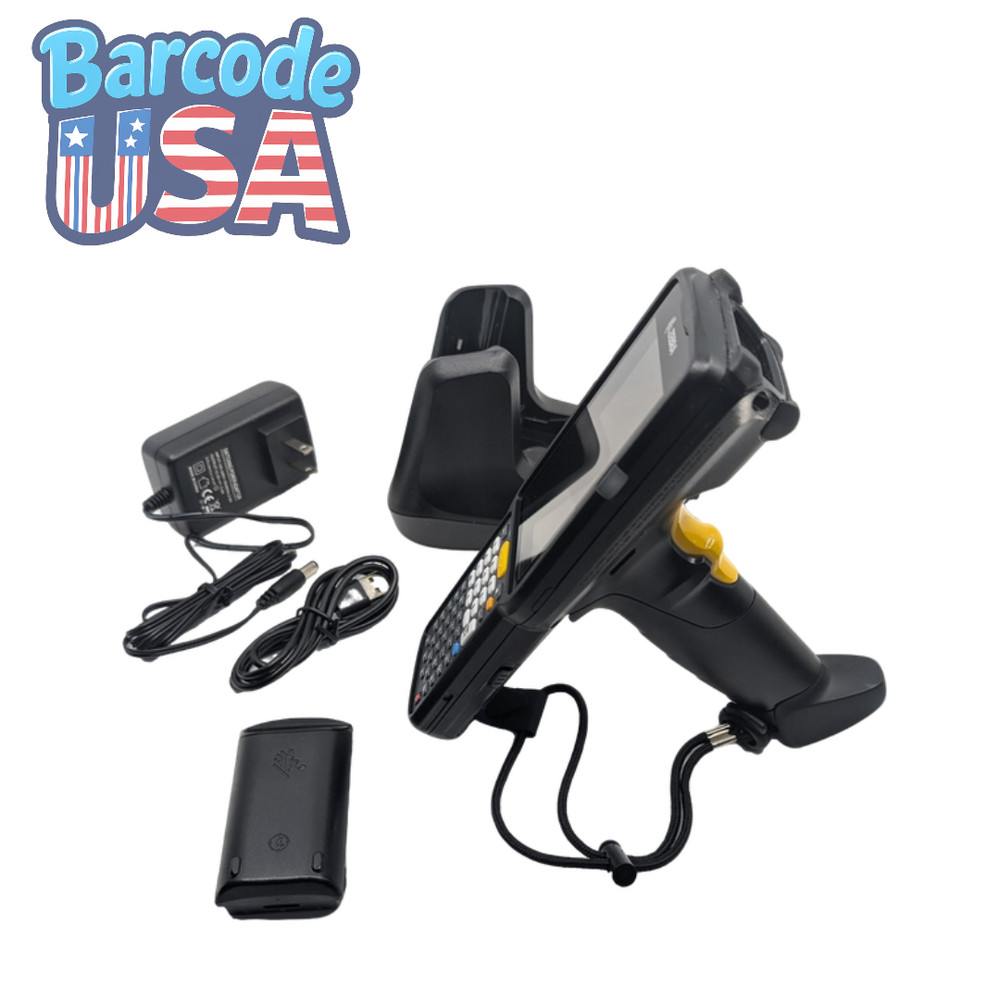 ✅Zebra MC3300 Android Pistol-Grip Long Range 2D/1D Barcode Scanner w/ Cradle!🔥⭐