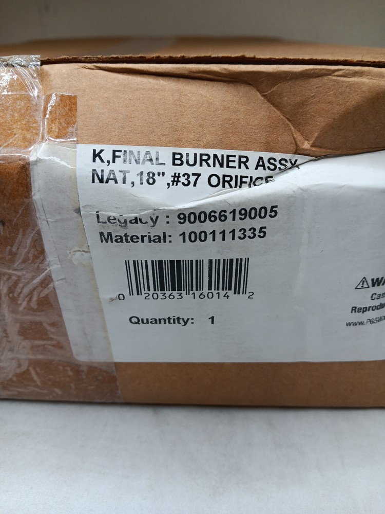 K, Final Burner Assembly 100111335 9006619005 New-Old Stock