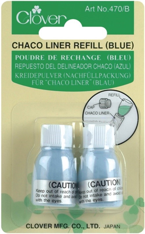 Clover 470-B Chaco Liner Refill 2/Pkg-Blue