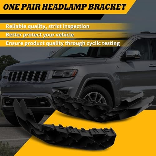 Front Bumper Headlight Support Brackets 1 Pair Compatible with 2014-2016 Grand