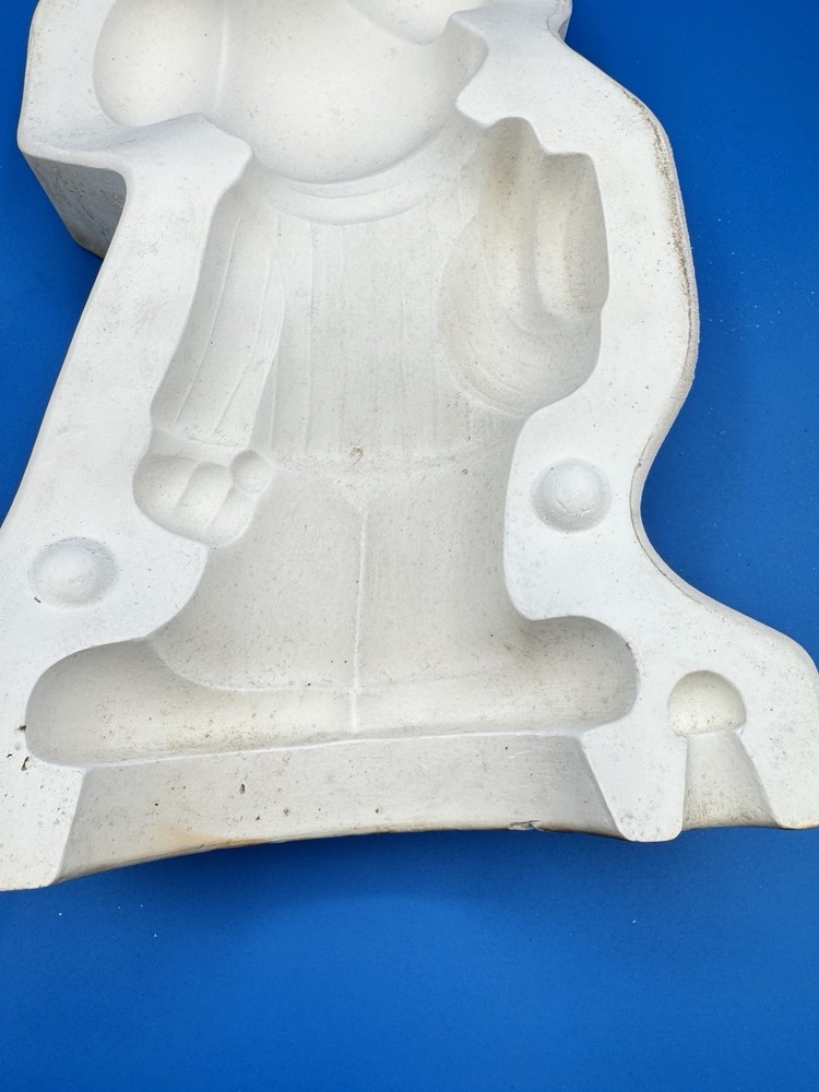 Vintage Unbranded Ceramic Casting Mold Smiling Mickey Mouse