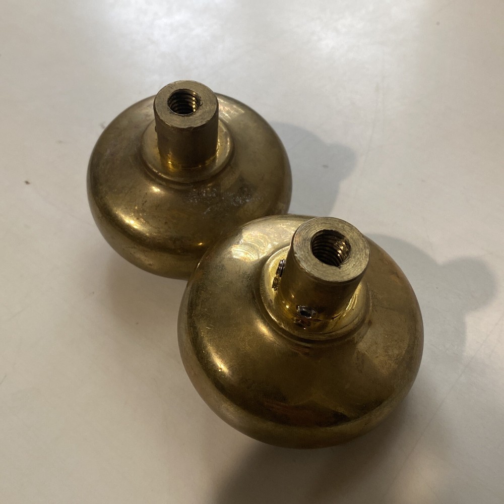 late Victorian style compression brass door knobs set
