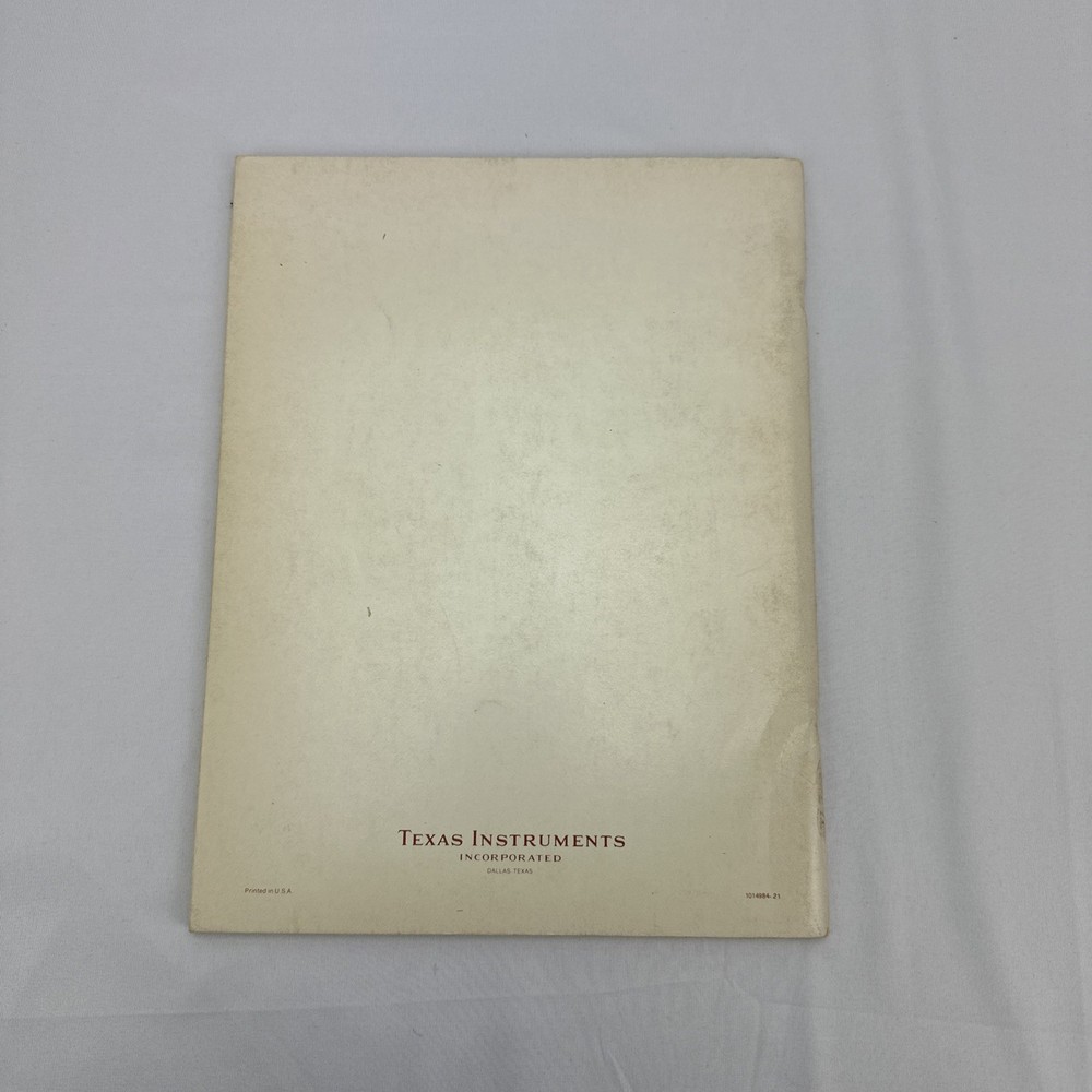TI Programmable 58/59 Master Library Manual Using Power of Solid State Module GC