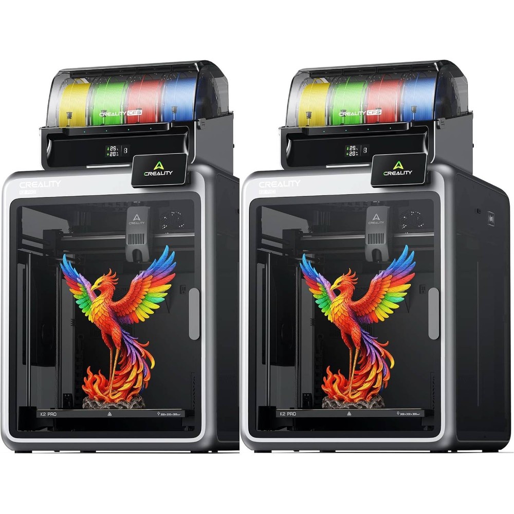 [2-Pack] Creality K2 Pro Combo 3D Printer 600mm/s Multi-Color Printing w/ CFS