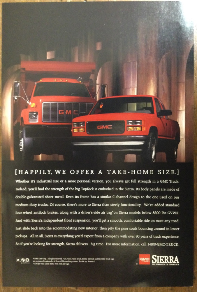 Misc 5517 Advertisement 1995 GMC Sierra SUV June 1995
