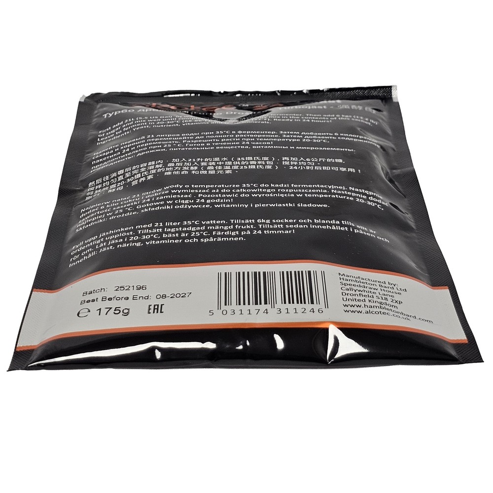 Alcotec Turbo Yeast Classic 24 175g (Pack of 4)