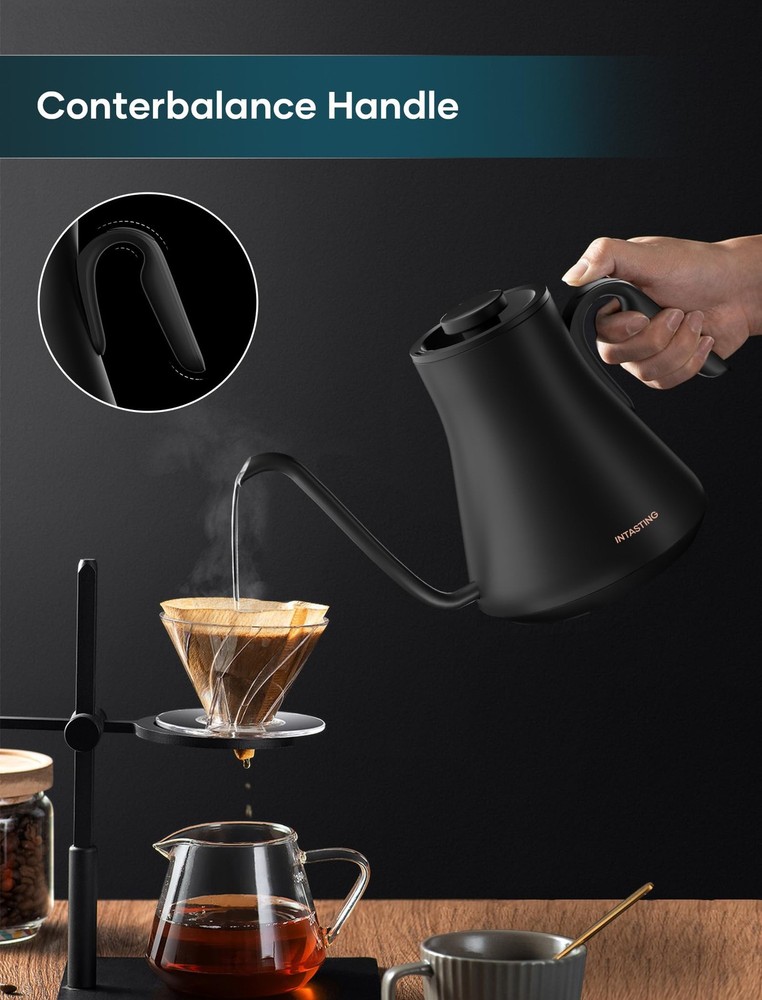 Electric Kettle, Gooseneck Electric Kettle, ±1℉ Precise Temperature Control, ...
