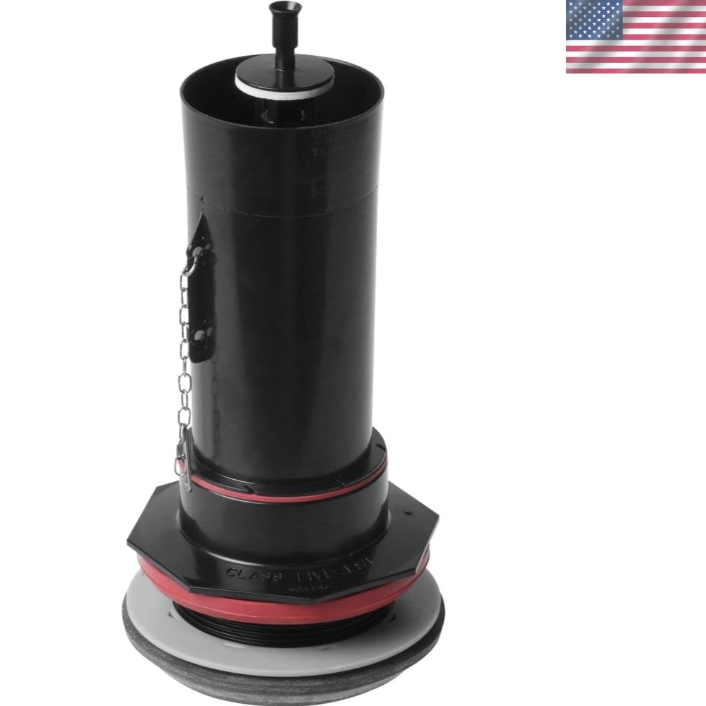 3" Black Toilet Flush Valve Replacement - Efficient Solution for Wellworth