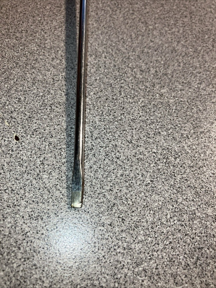 Snap-on Tools SSDE46C 1/8" Tip Electronic Thin Blade Flat Screwdriver USA