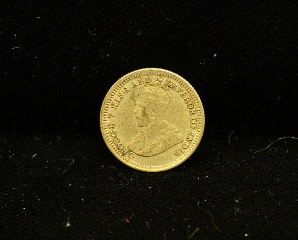 1926 Straits Settlements 5 Cent KM 36 60% SILVER #EB12366