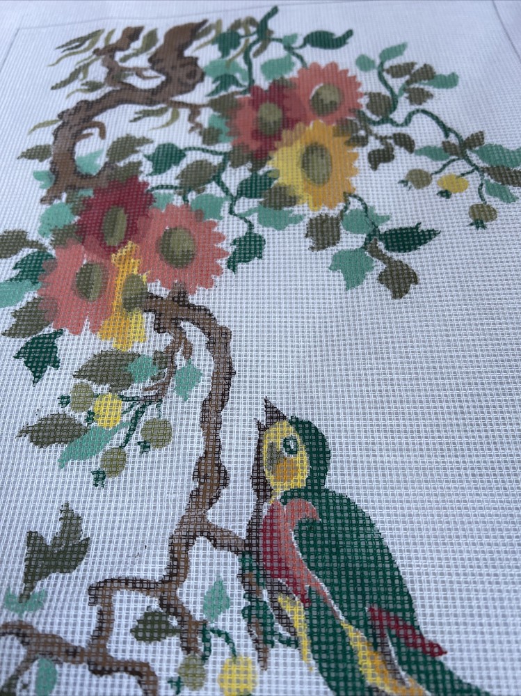 needlepoint canvas handpainted