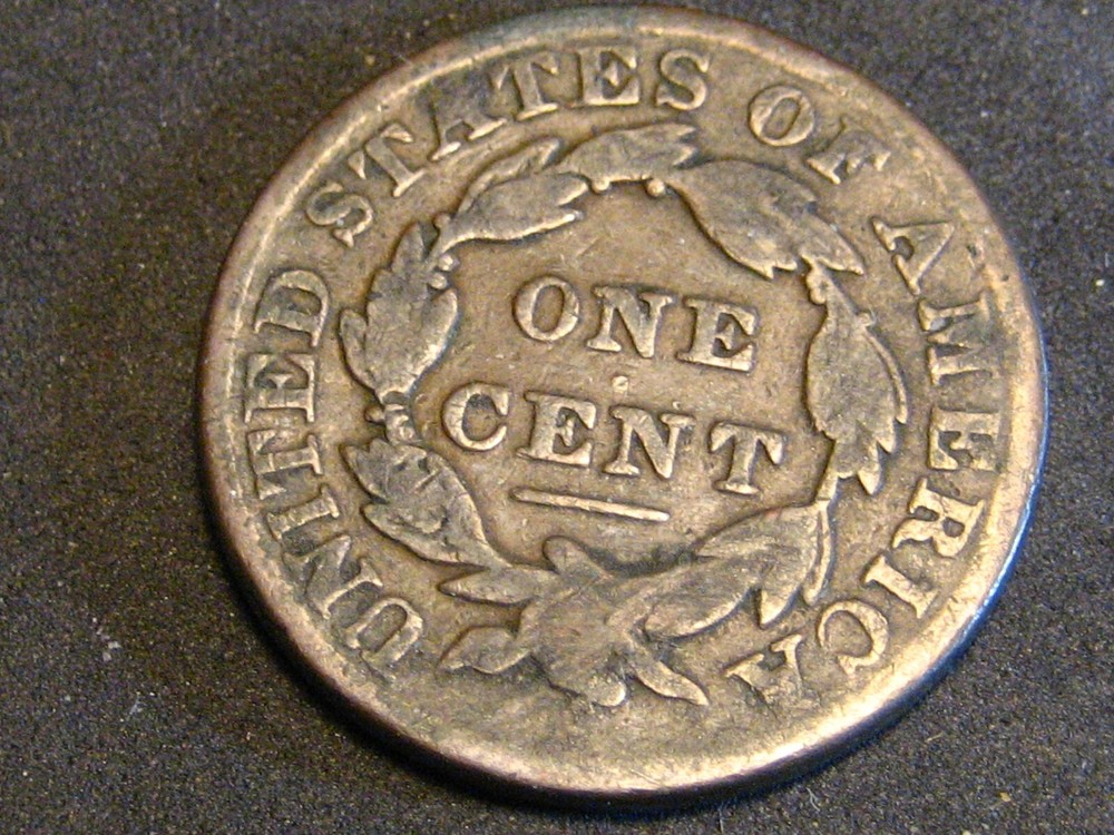 1831 Large Letters Coronet Head Large Cent VG