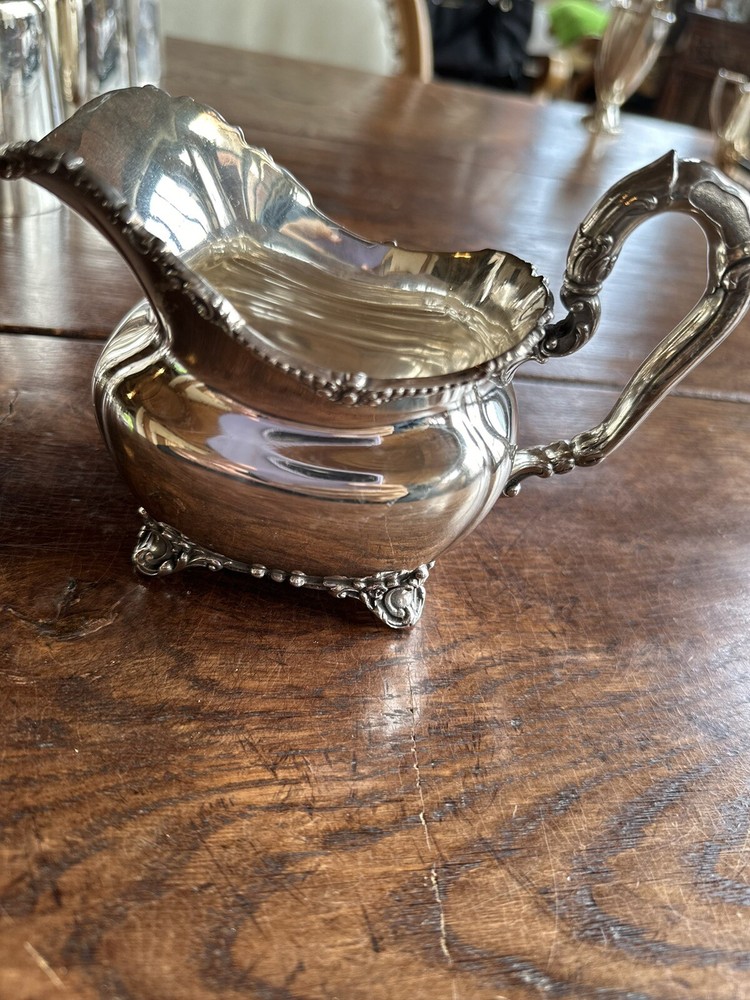 reed and barton silverplate creamer