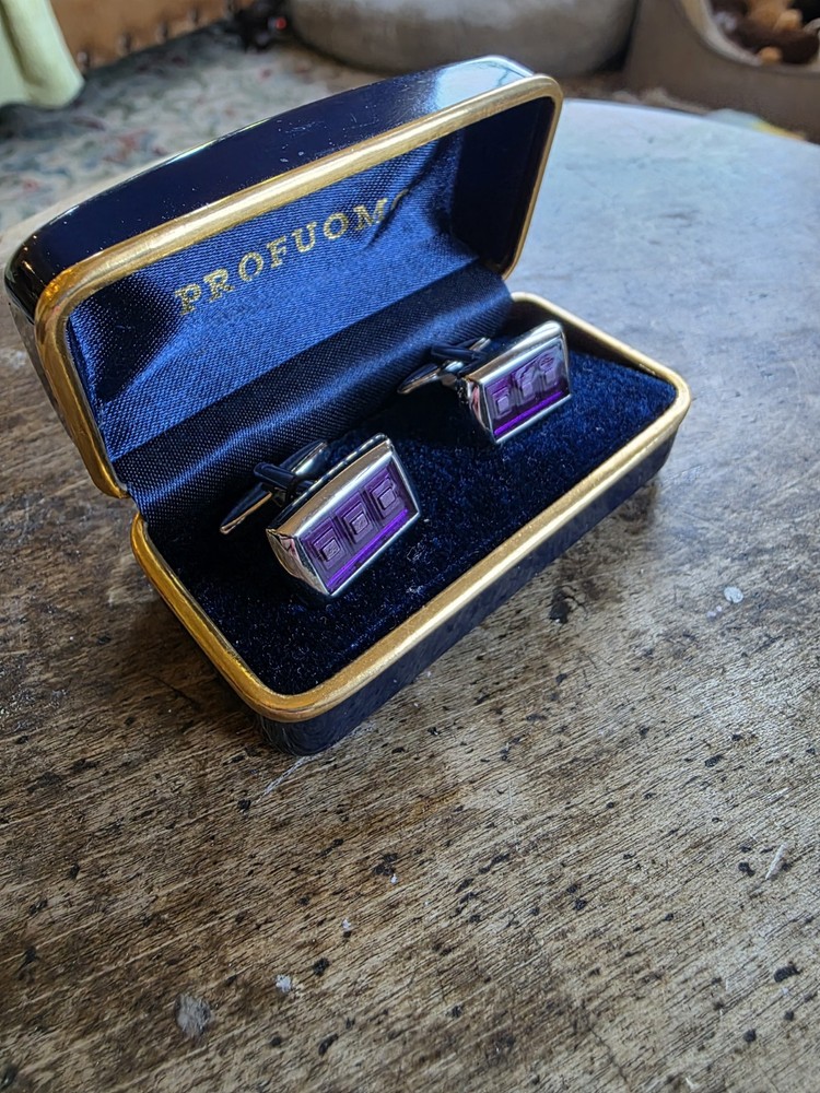 Profuomo Cuff Links In Original Box (Bay3)