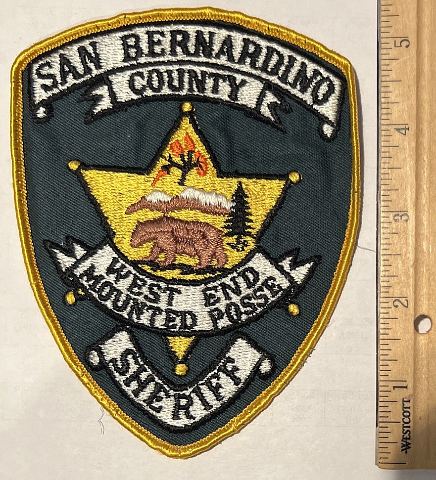 San Bernardino Sheriff West End Mounted Posse Patch