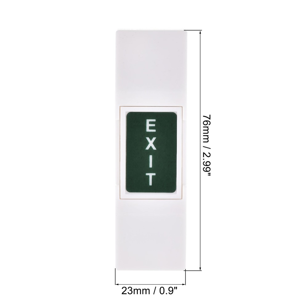 4 x Push to Exit Button Release Switch Door Access Control PC Panel 12V 3A White