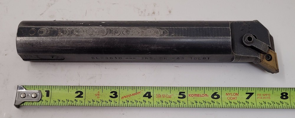 KENNAMETAL BL-3610 INDEXABLE INSERT BORING BAR - 1.25" SHANK