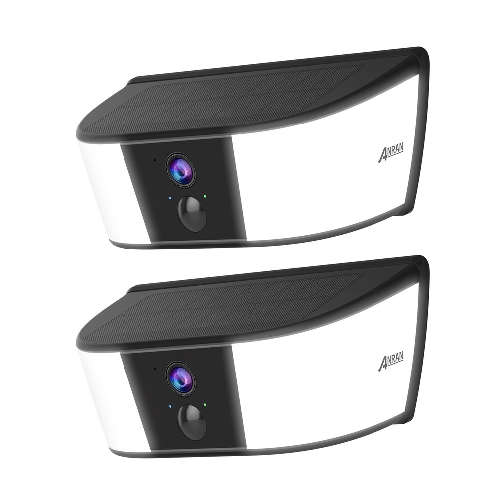 ANRAN Solar Security Camera Wall Light Wireless Outdoor Human Detection IR Night