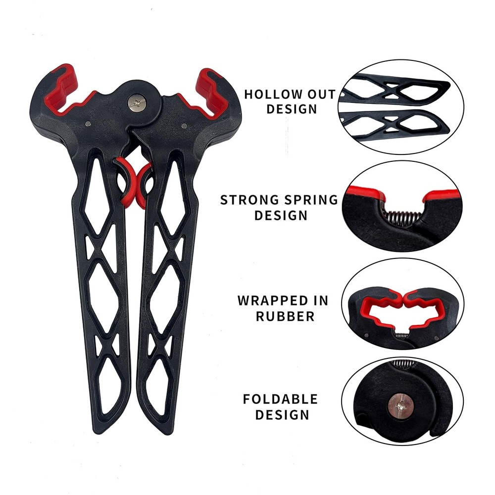 Archery Bow Stand Folding Compound Bow Stands Bow Jack Limbs Clamp Kickstand