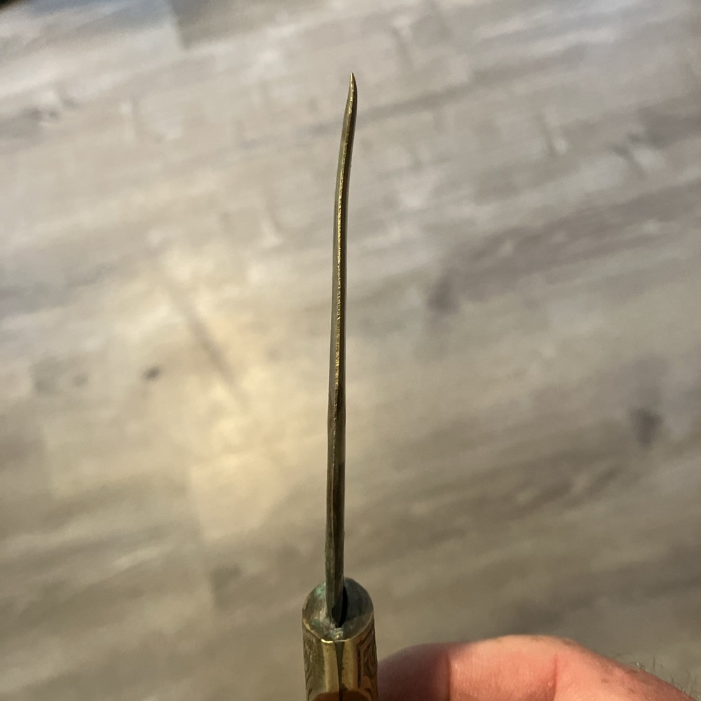 Middle East Antique Dagger Fishtail Design Brass?