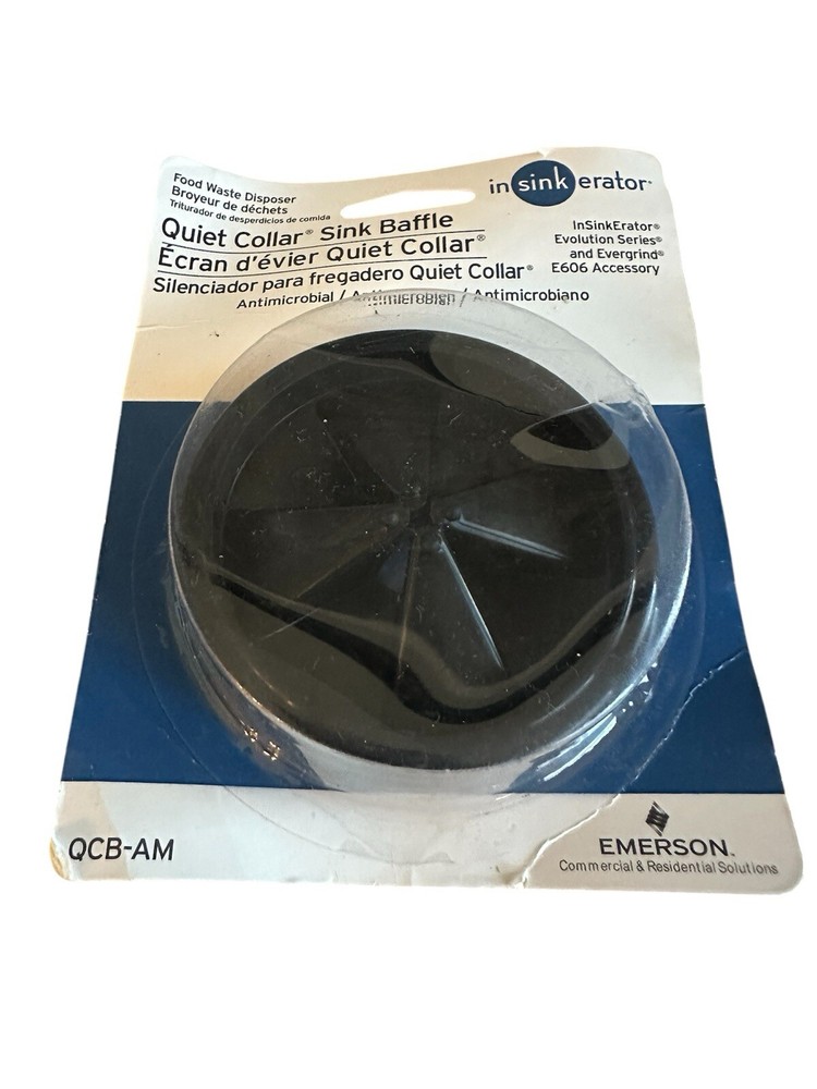 InSinkErator Antimicrobial Quiet Collar Sink Baffle QCBAM Garbage Disposal guard