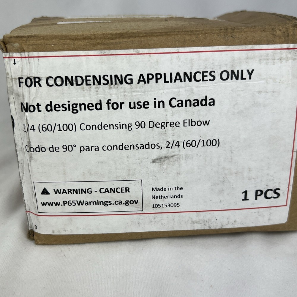 Ubbink 2/4 60/100 Condensing 90-degree Elbow