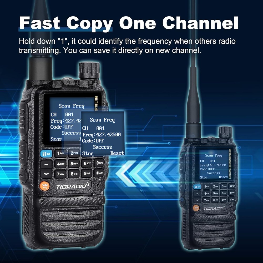 Radios Handheld, Type C & Wireless Programming, 8-Band Walkie Walkies Long Range