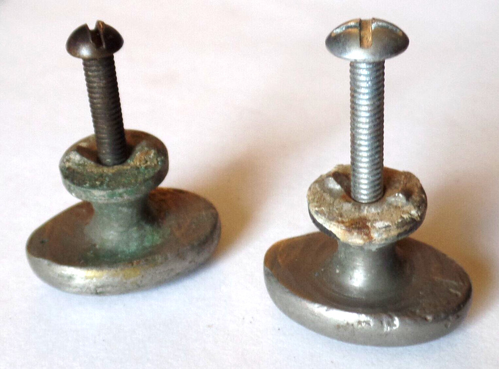 2 Vintage Metal Drawer Pulls
