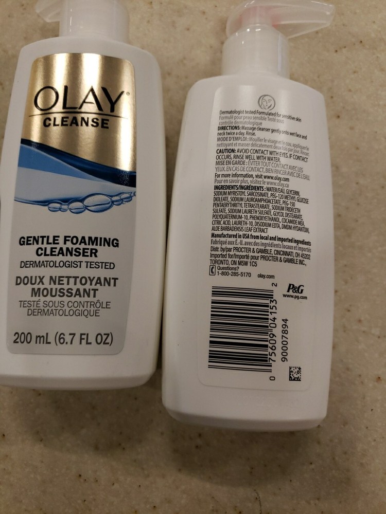 2 Olay Gentle Clean Foaming Cleanser 6.7 FL Oz